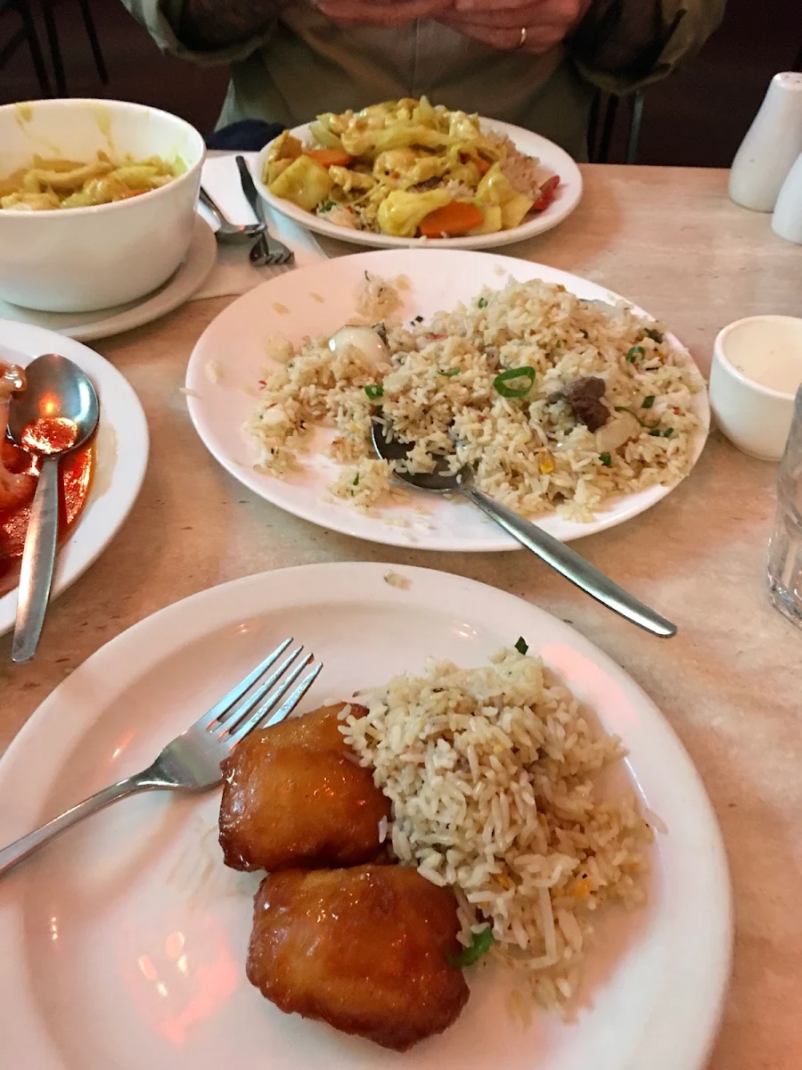 Fried Rice Sweet &Sour Fish Curry Chicken