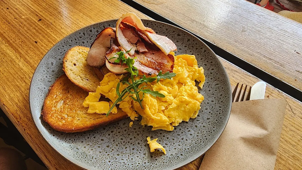 Toast and Scrambled Eggs