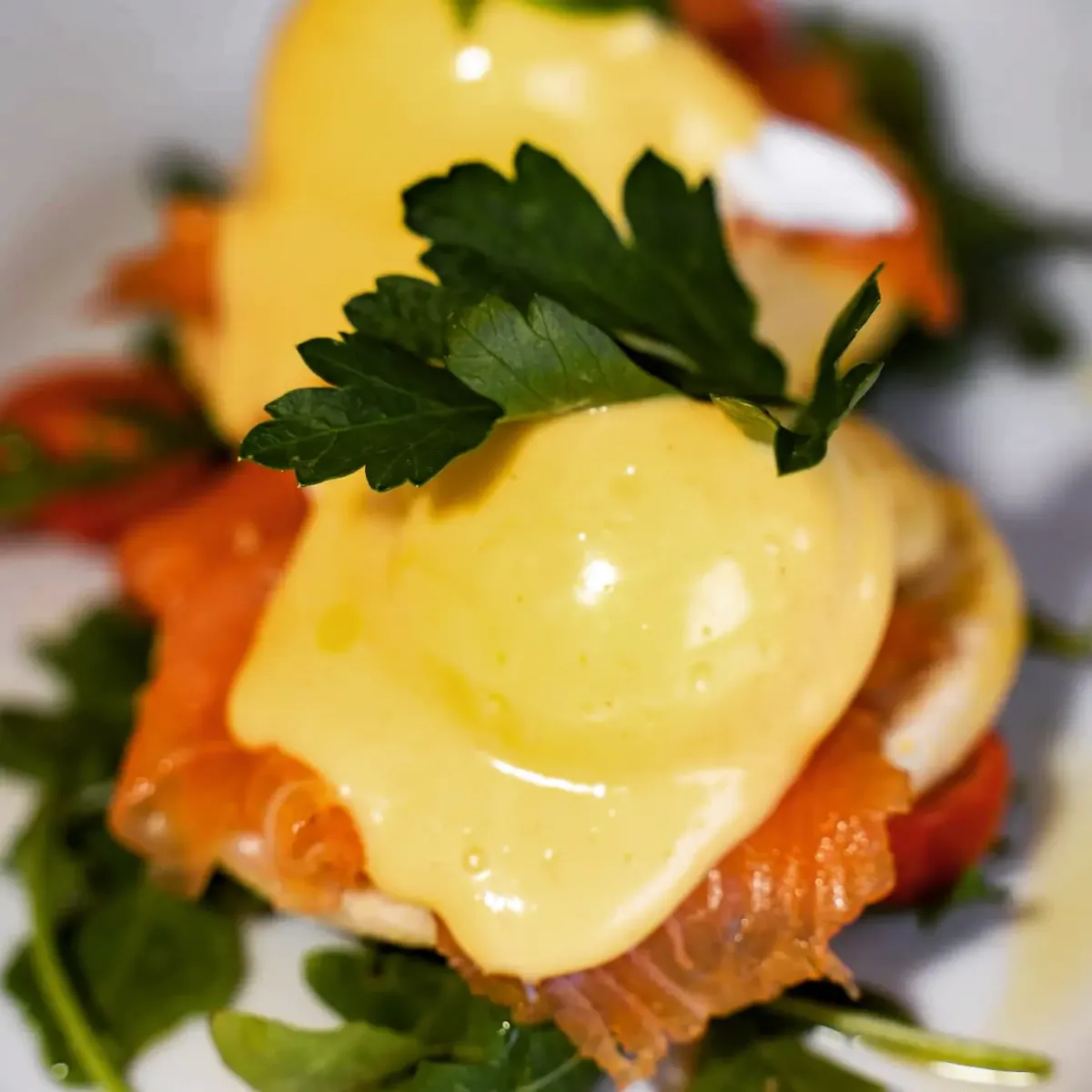 Sugar Cured Salmon Benedict House Made Hollandaise