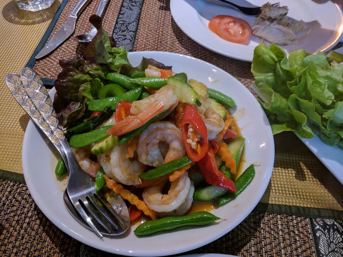 Stir Fried Chilli Prawns