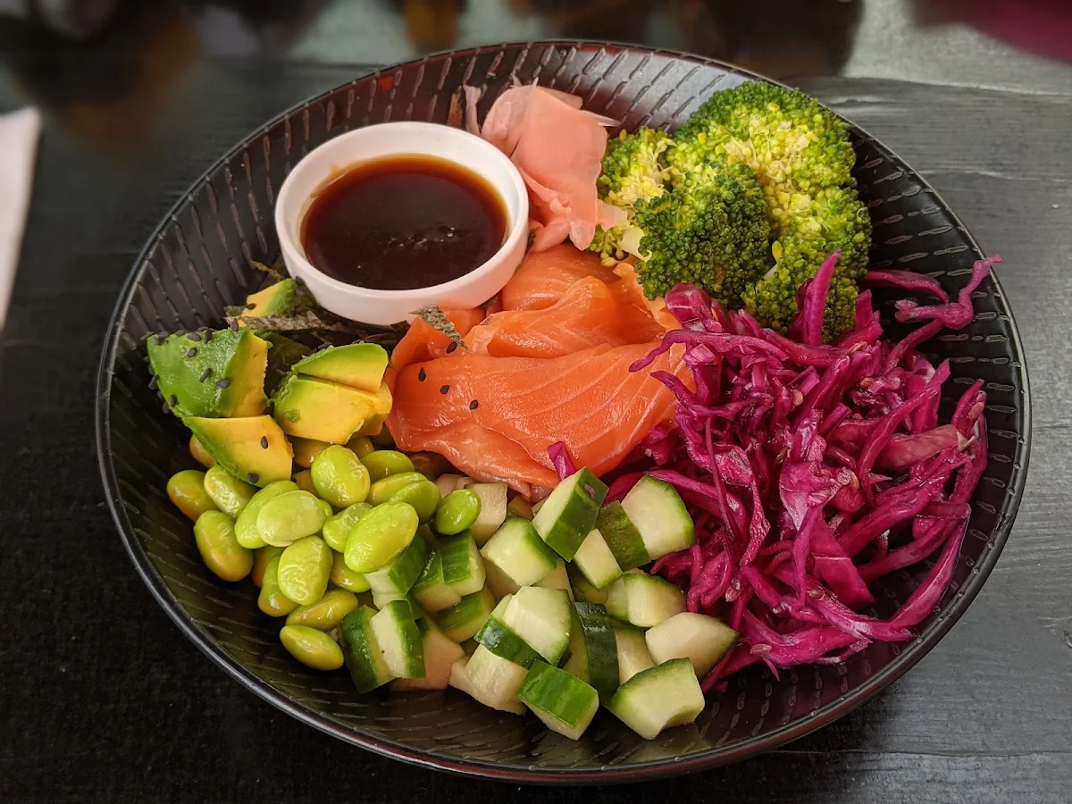 Rainbow Nourish Poke Bowl GF VG