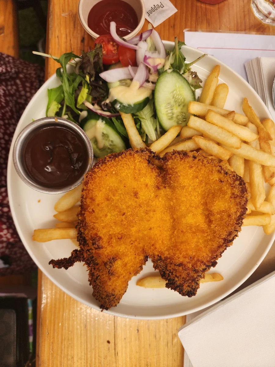 Kids Chicken Schnitzel with Chips