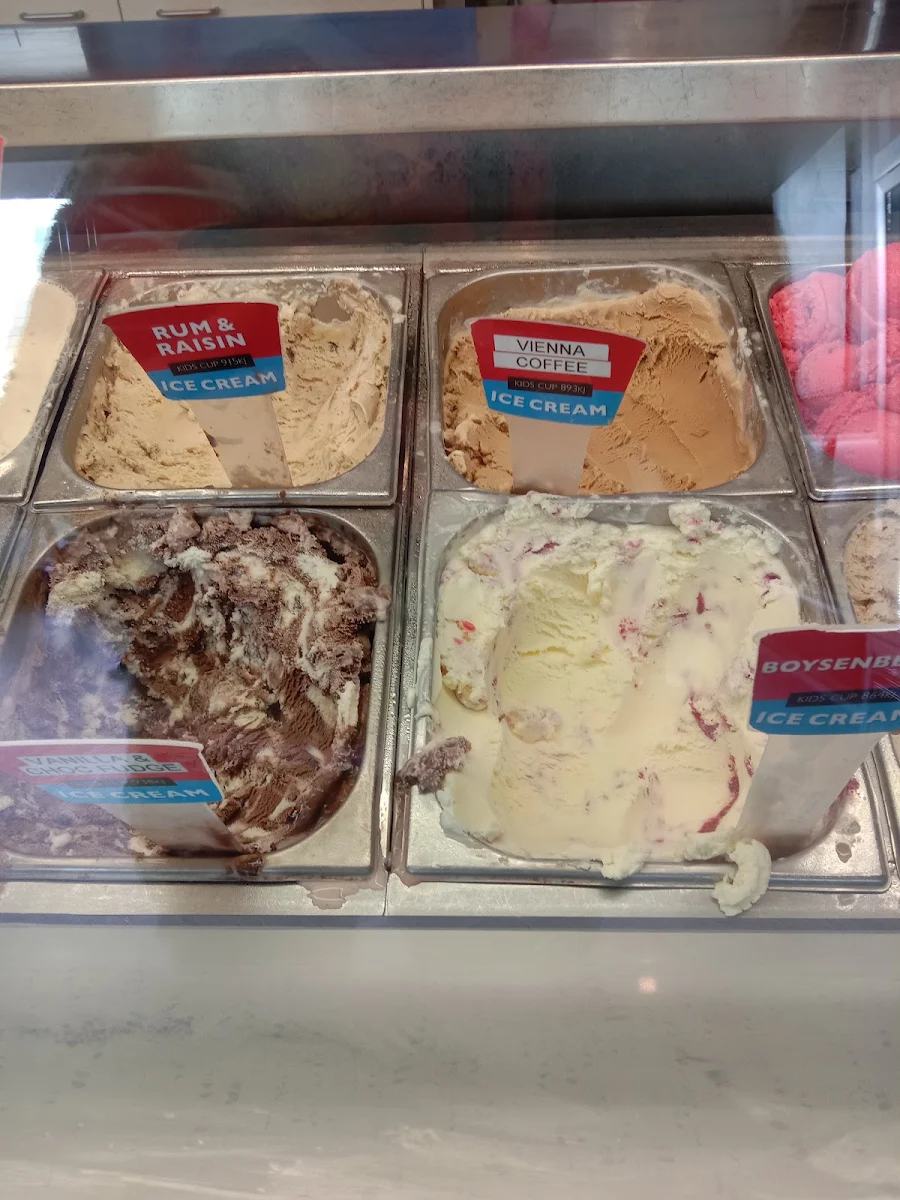 Rum and Raisin Vienna Coffee Boysenberry Cannibal and Chocolate Fudge