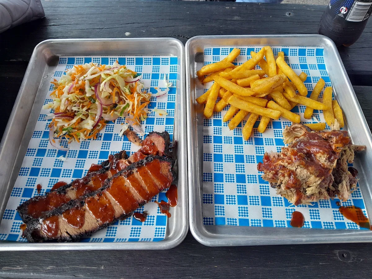 Brisket Pulled Pork, The Lot - Smokehouse & Beer Garden
