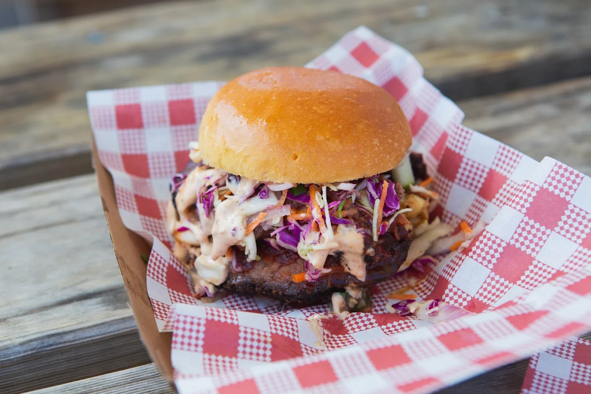 Pulled Pork Sandwich, The Lot - Smokehouse & Beer Garden