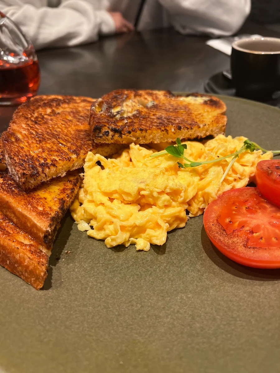 Scrambled Egg on Toast, Maple & Co Cafe Bankstown