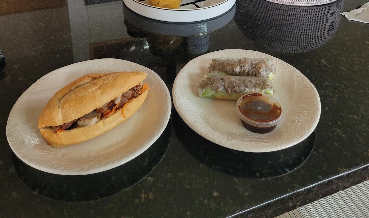Spring Roll and Bahn MI