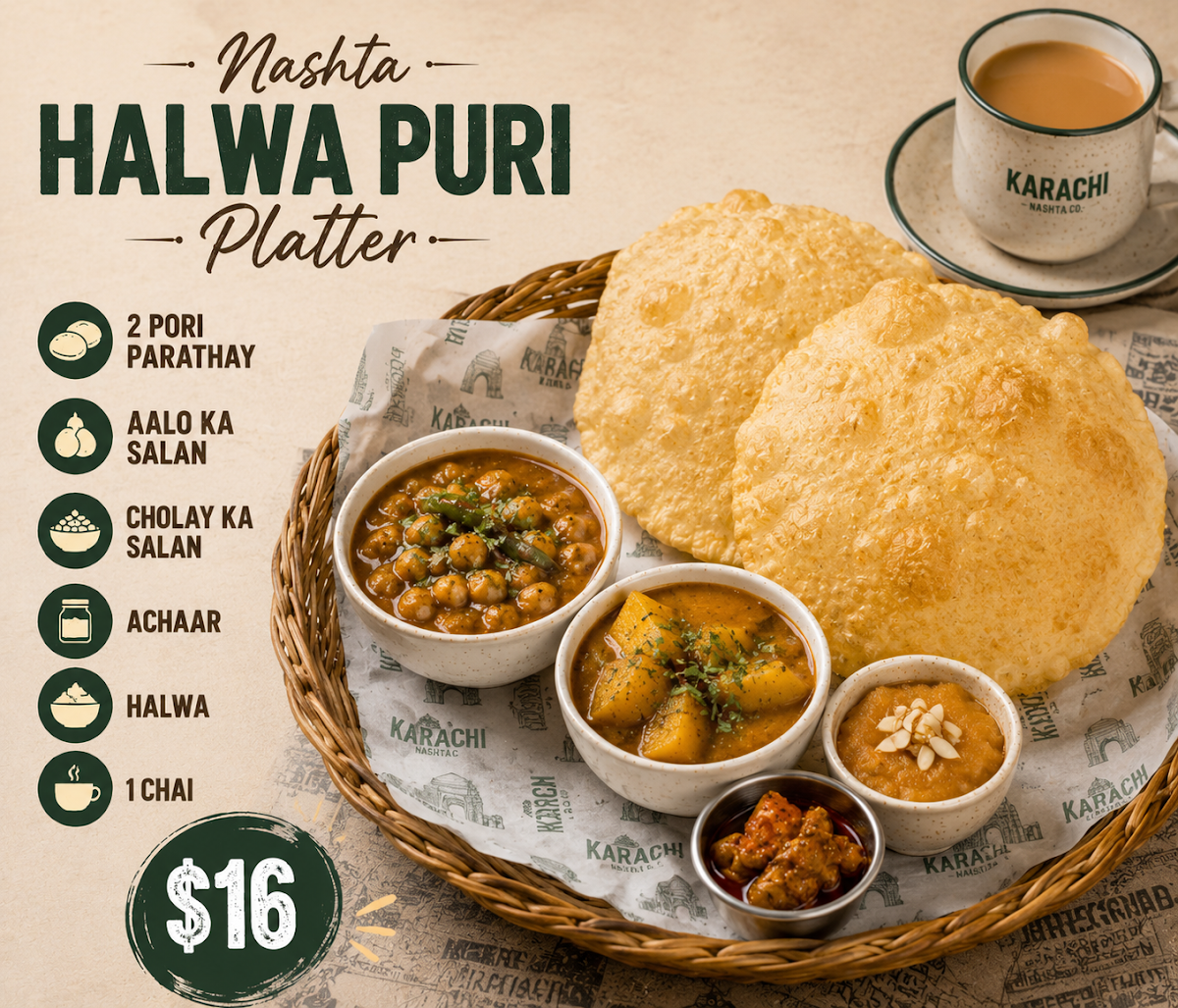 Puri Paratha, Khaapa Shaapa