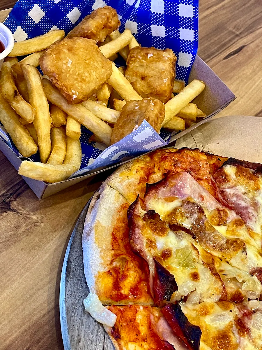 Meat Lover Pizza and Fish & Chips