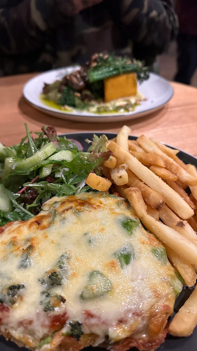Chicken Parma and Chips
