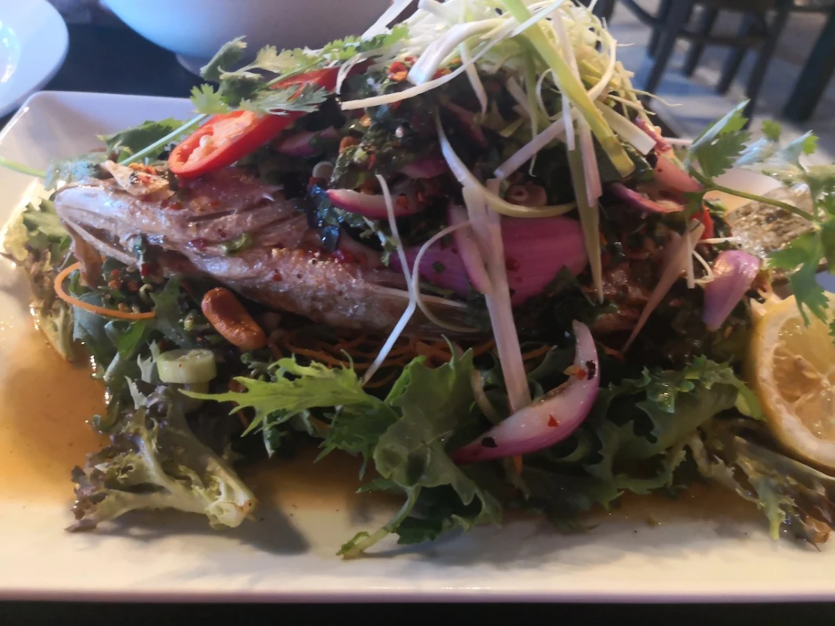 Herb Deep Fried Barramundi