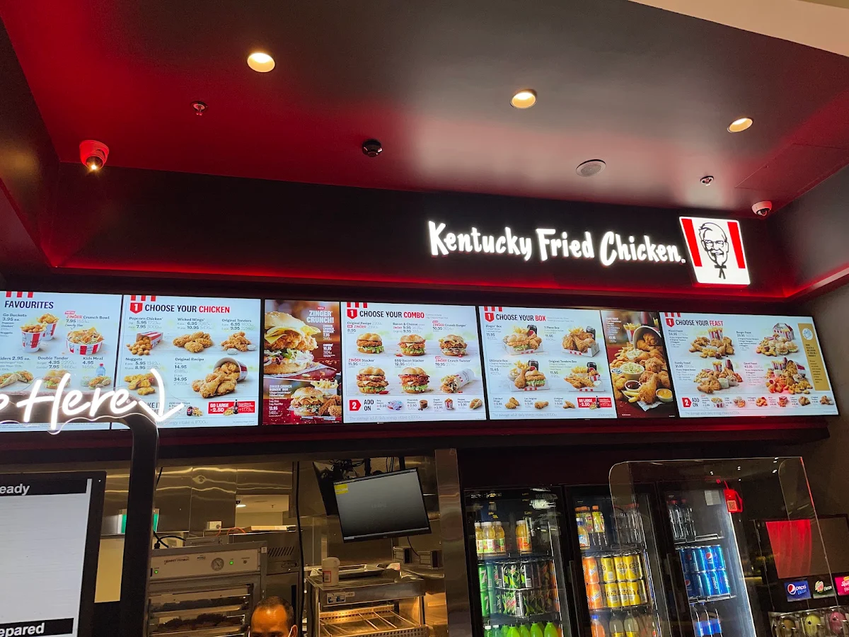 Menu, KFC Rhodes