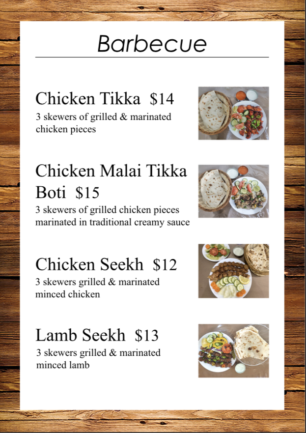 Menu, BBQ Tonight Auburn