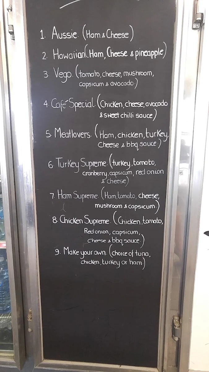 Menu, Cafe Moonta - Takeaway & Dine in