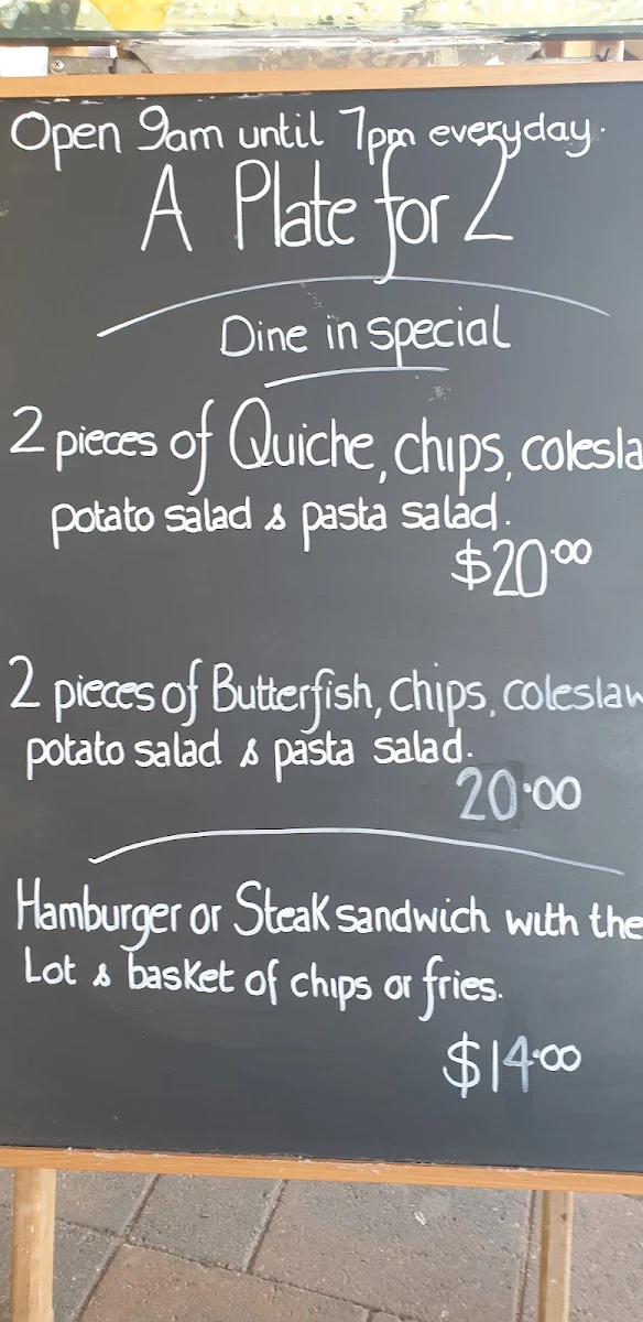 Menu, Cafe Moonta - Takeaway & Dine in