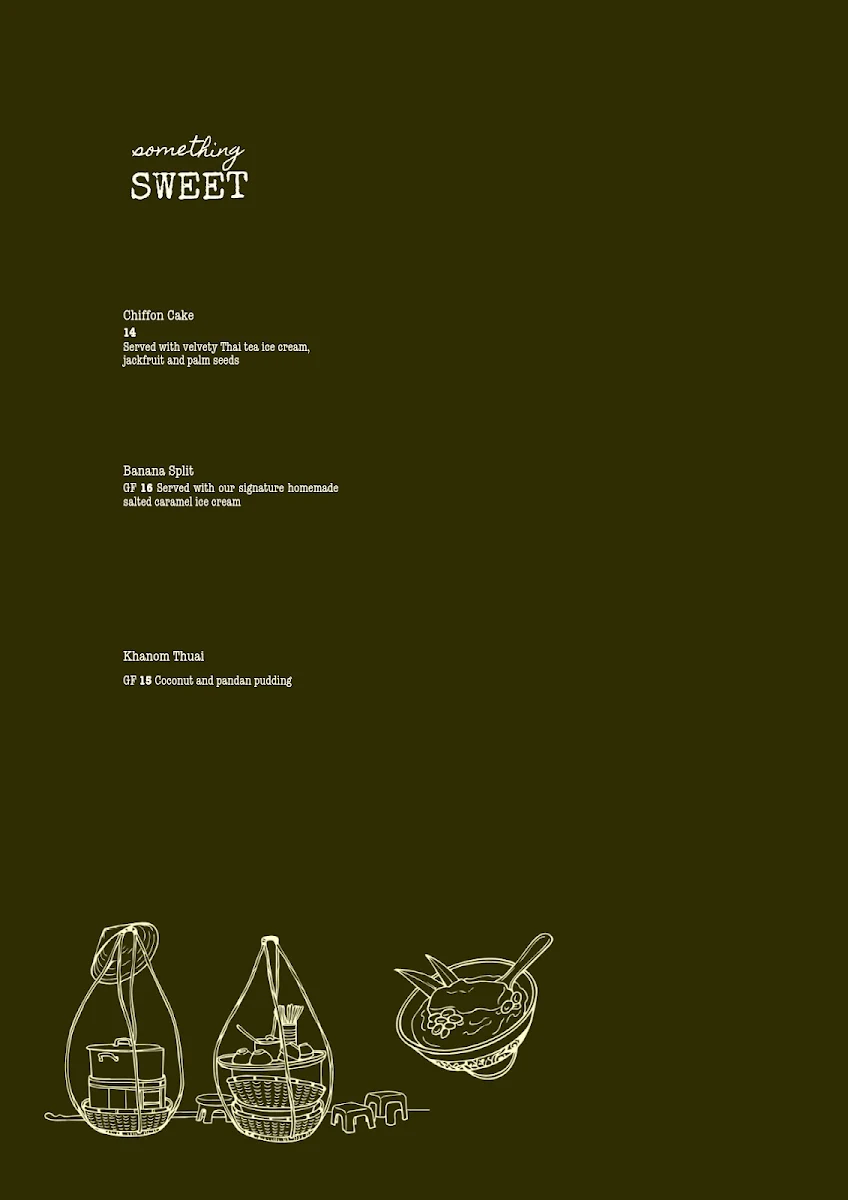 Menu, The Rice Corner