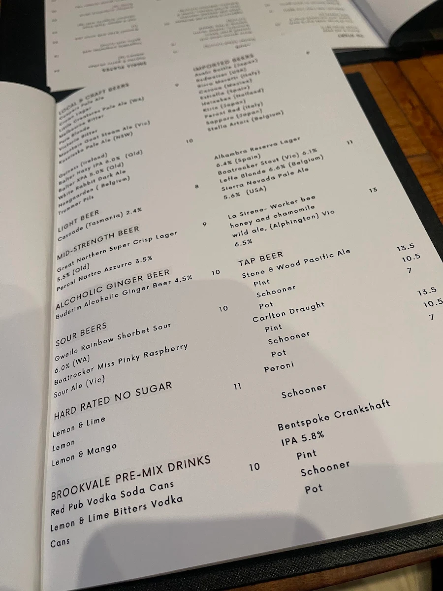 Menu, Barr'd Tapas Bar