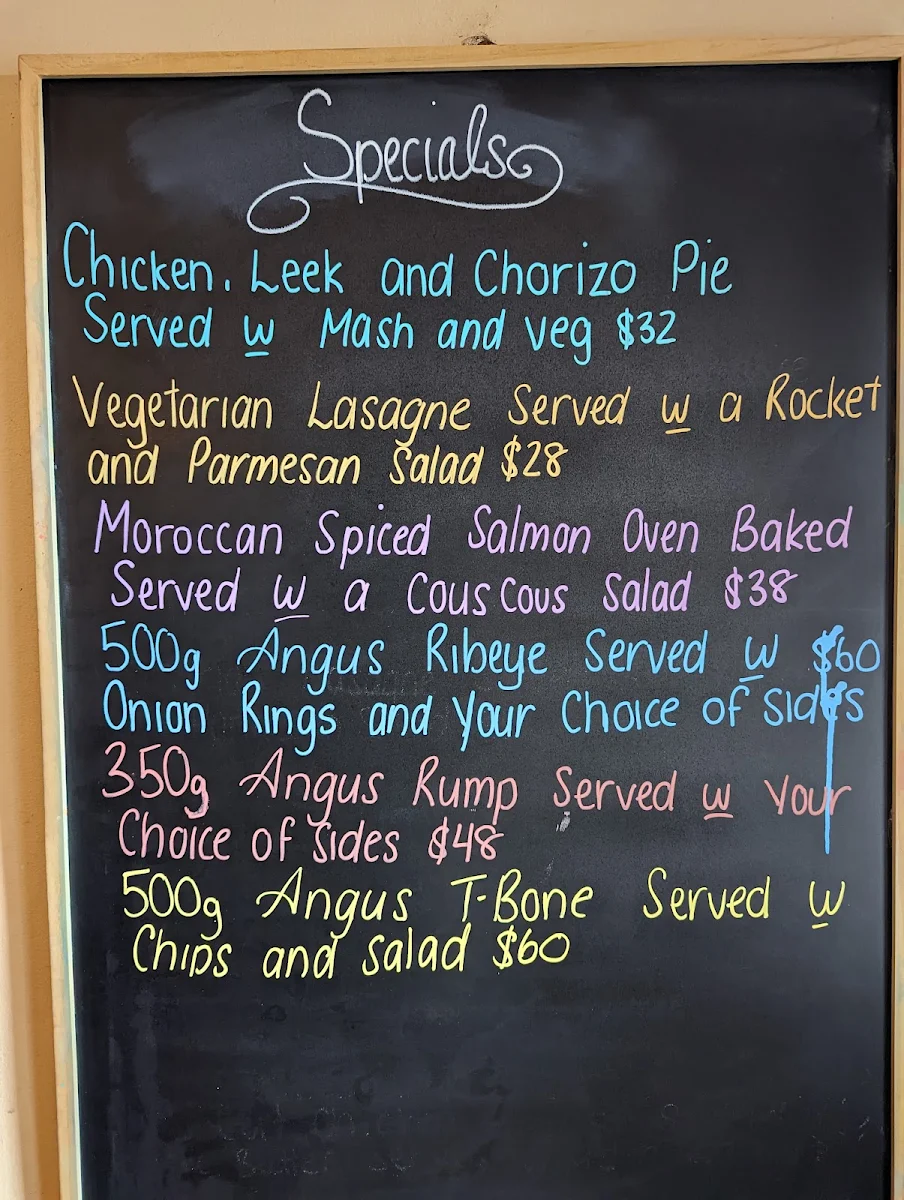 Menu, The Redesdale Hotel