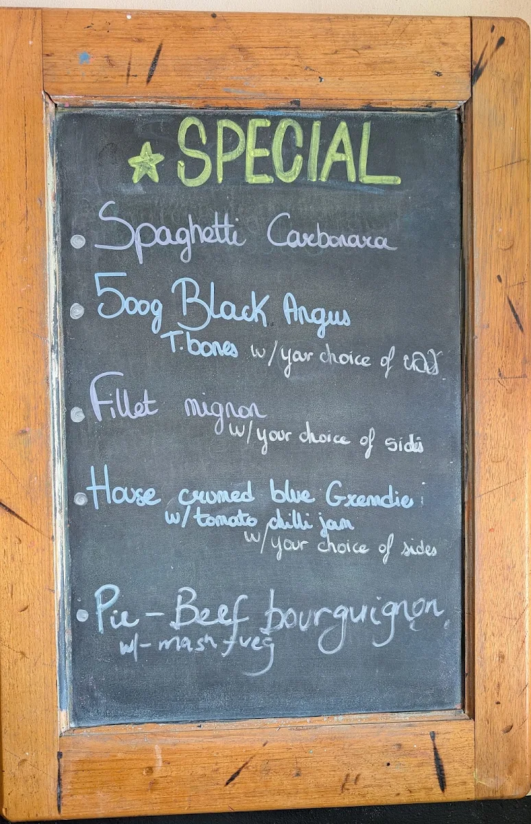 Menu, The Redesdale Hotel
