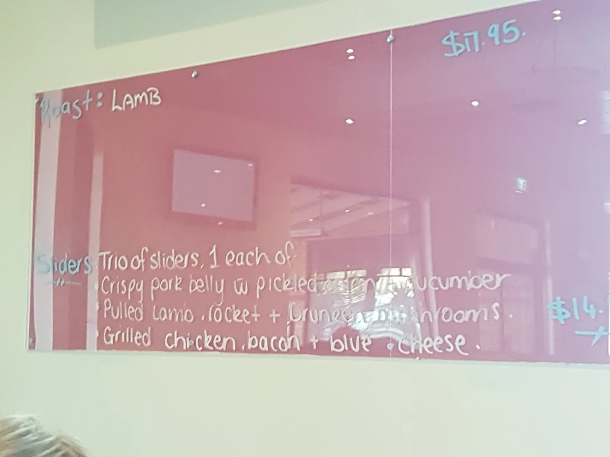 Menu, Springdale Heights Tavern