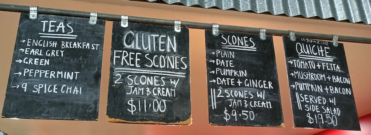 Menu, Cafe Red