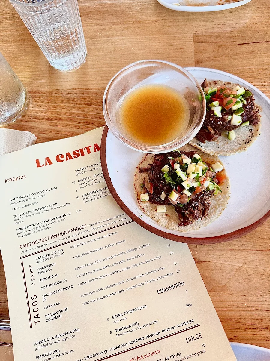 Menu, La Casita