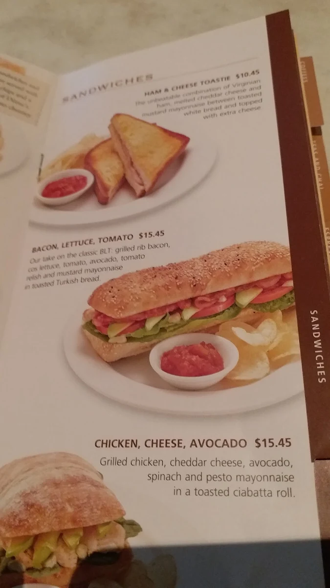 Menu, Dôme Café