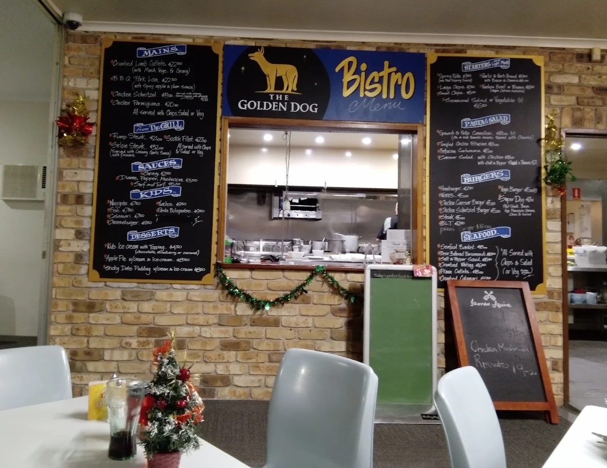 Menu, The Golden Dog Hotel