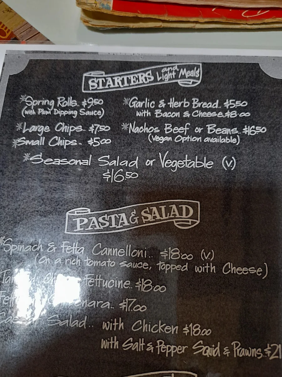 Menu, The Golden Dog Hotel