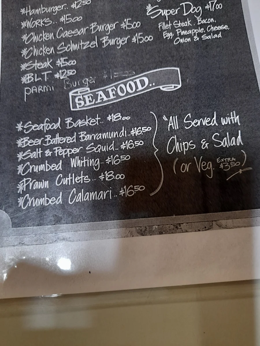 Menu, The Golden Dog Hotel