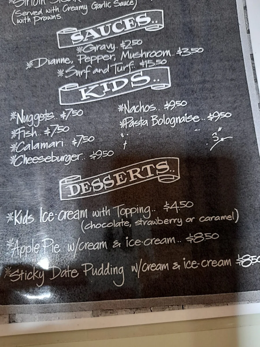 Menu, The Golden Dog Hotel