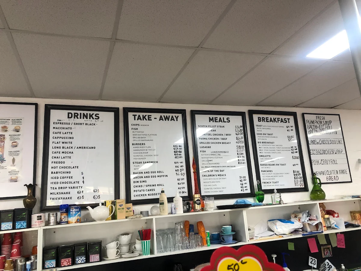Menu, Marciano's Cafe