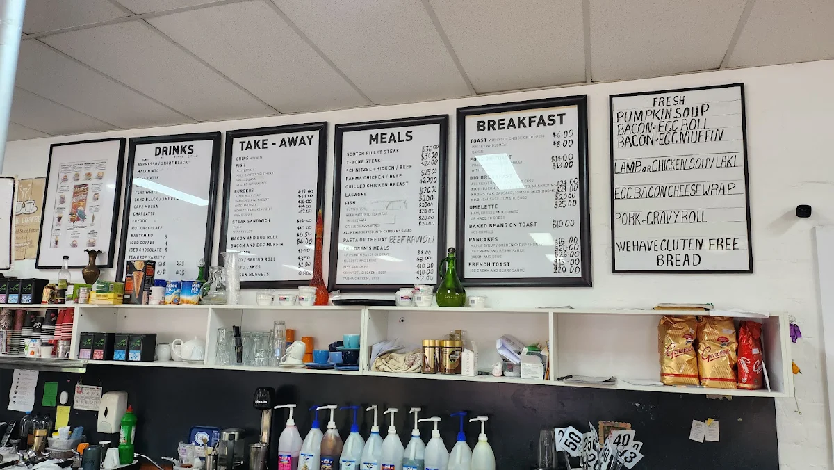 Menu, Marciano's Cafe