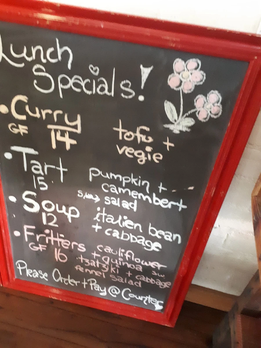 Menu, Red Cafe Bega