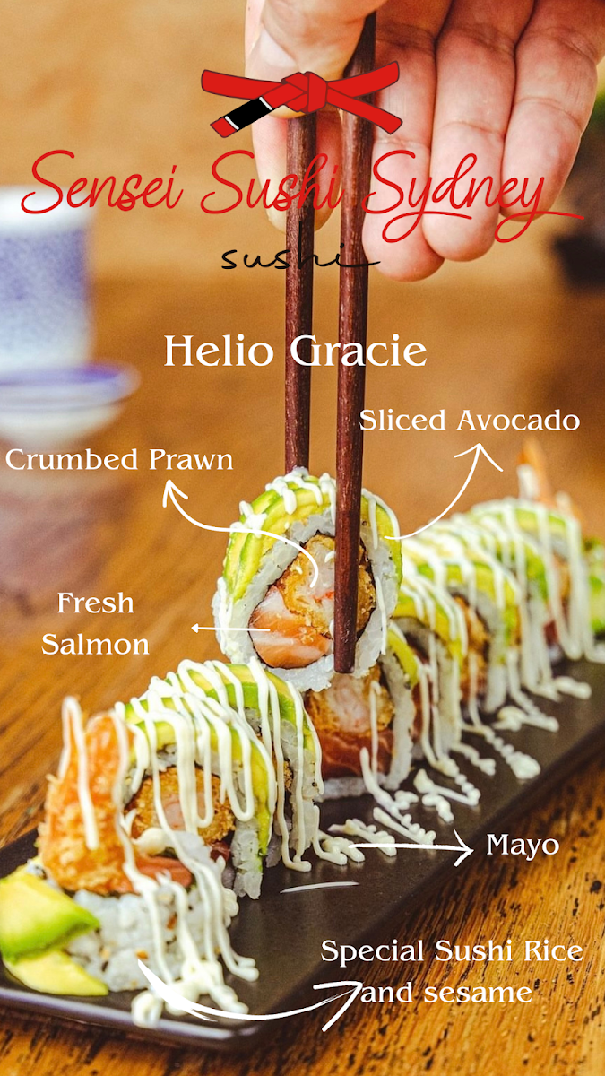 Menu, Sensei Sushi Rosebery