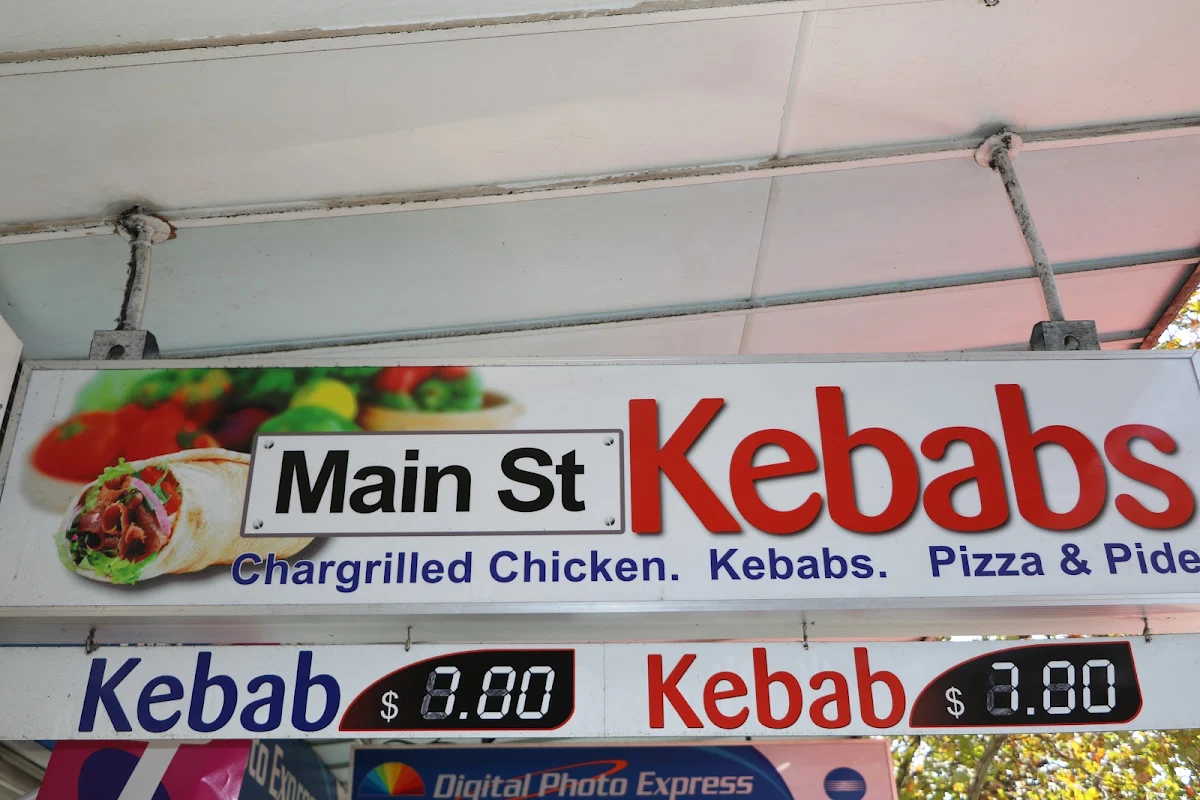 Menu, Main Street Kebabs Blacktown