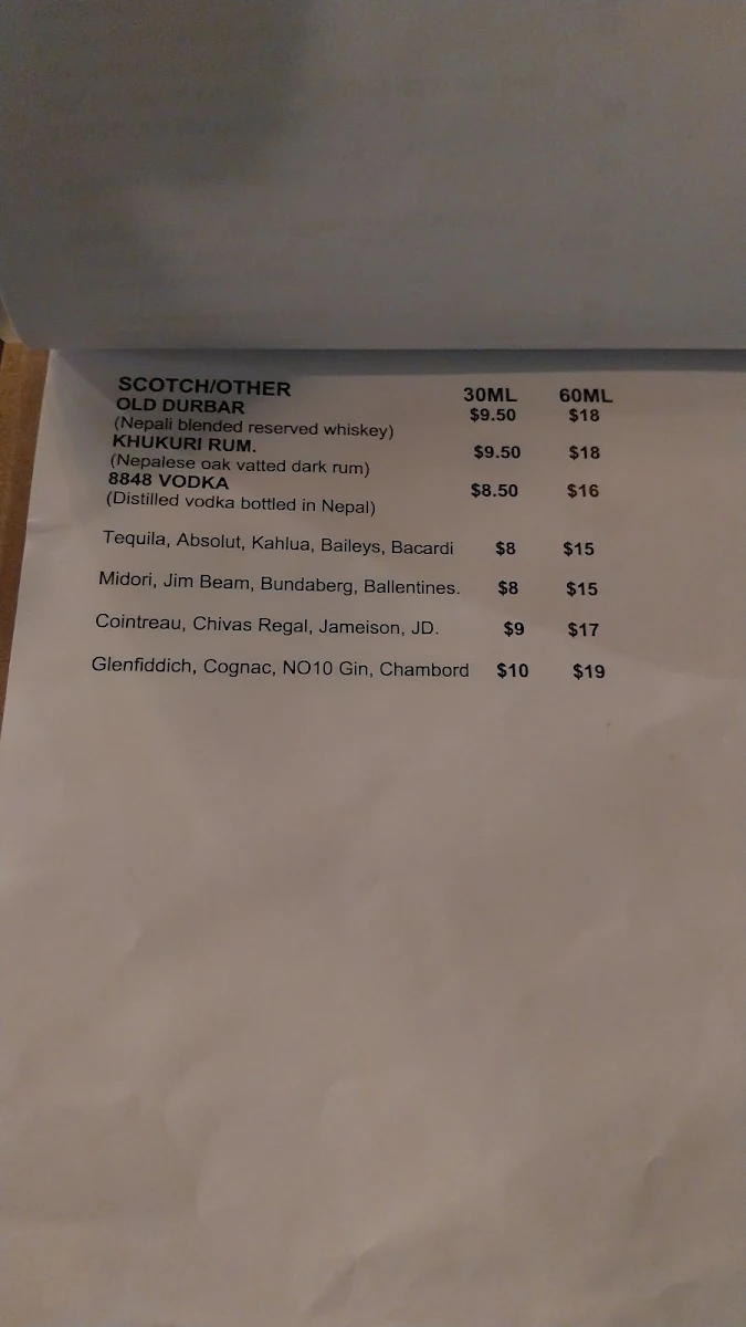 Menu, The Hungry Buddha | Nepalese & Indian Cuisine Canberra I ESTD 2011