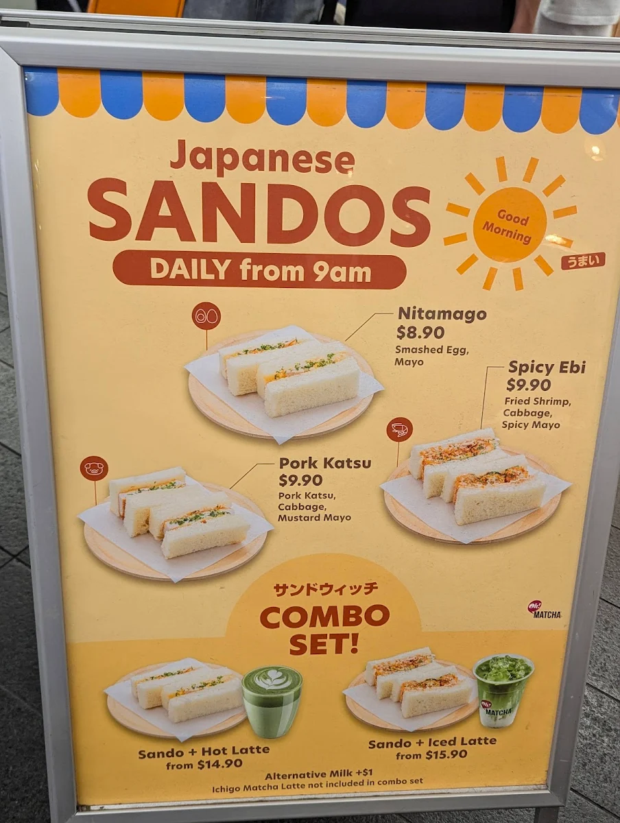 Menu, Oh!Matcha