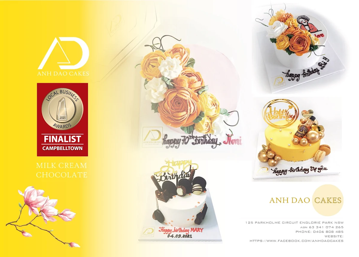 Menu, Anh Dao Cakes