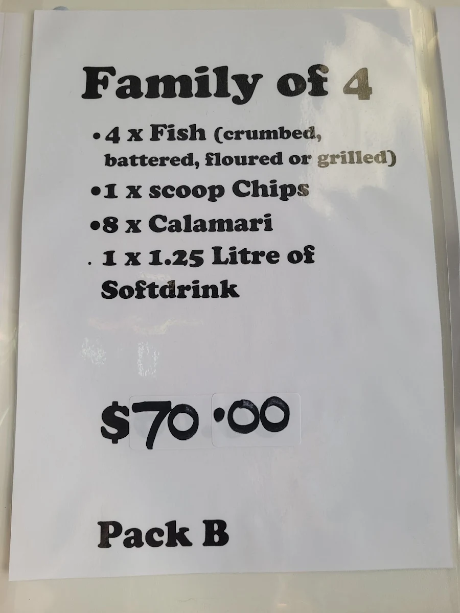 Menu, Take-A-Break Burger Bar