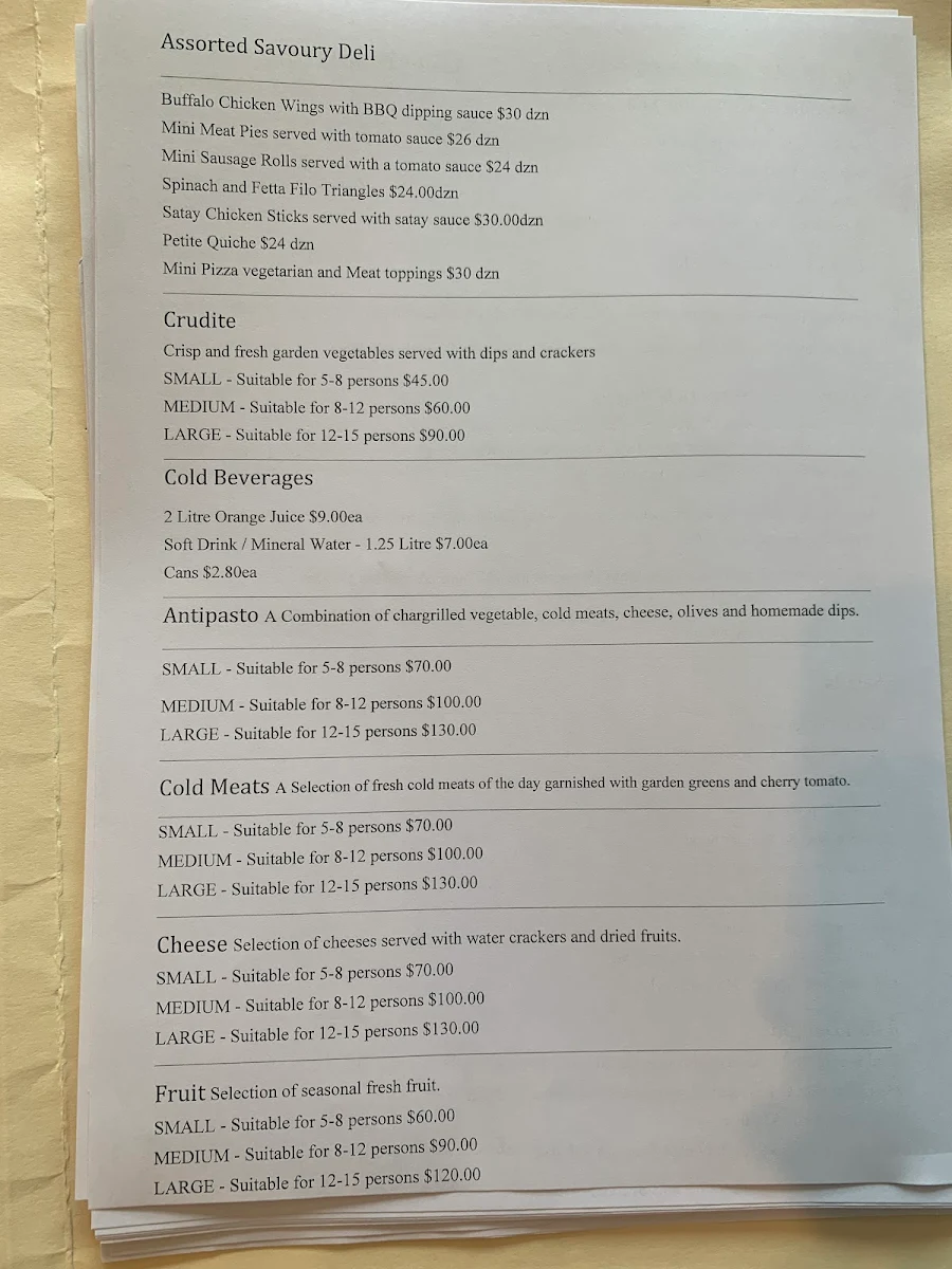 Menu, Loveat Cafe Alexandria