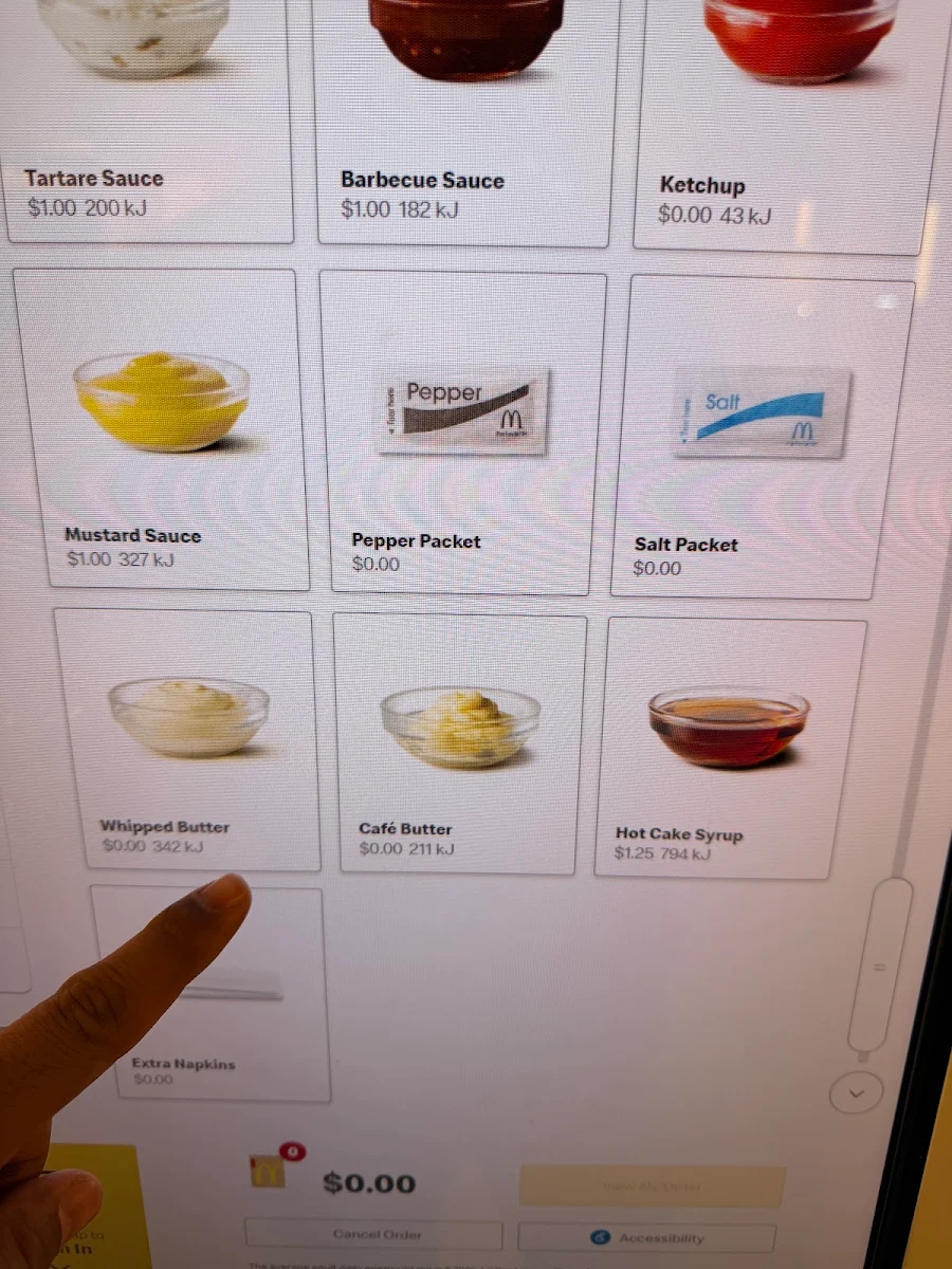 Menu, McDonald's Forest Lakes