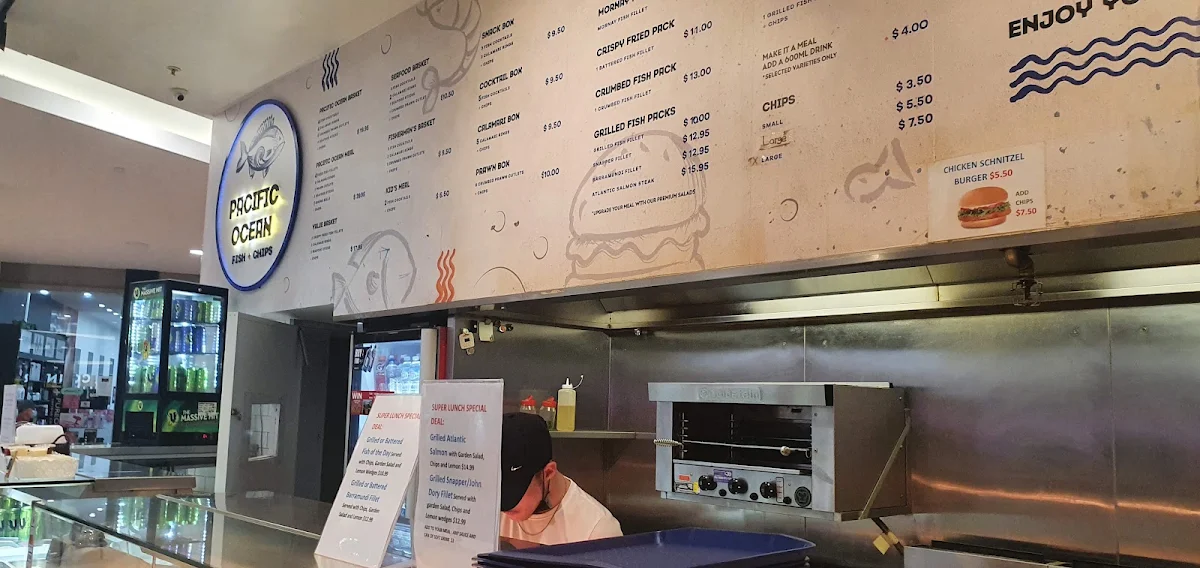 Menu, Pacific Ocean Fish & Chips