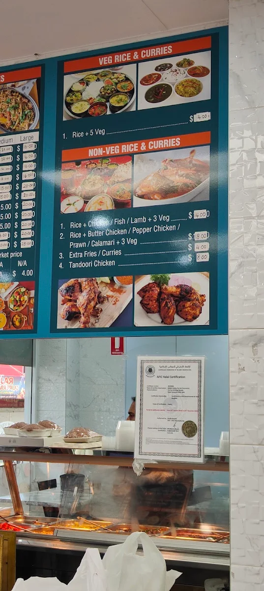 Menu, Sydney Marina Dine In & Take Away