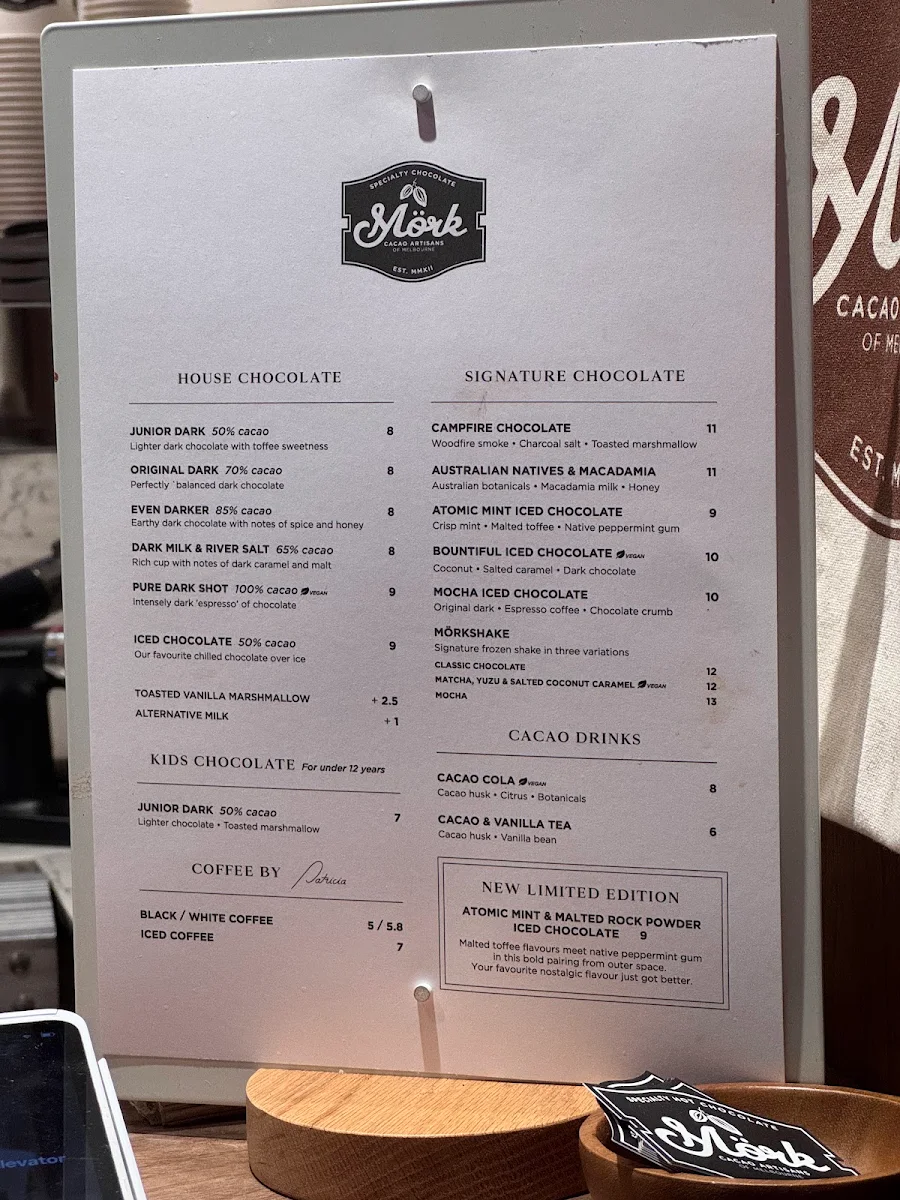 Menu, Mörk Chocolate