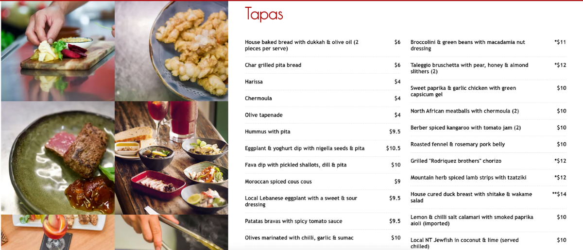 Menu photo 1