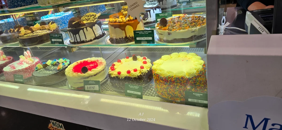 Menu, The Cheesecake Shop Mount Druitt