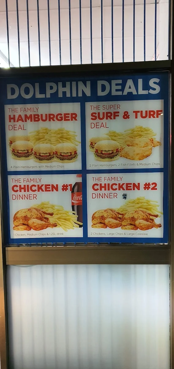 Menu, The Dolphin Takeaway
