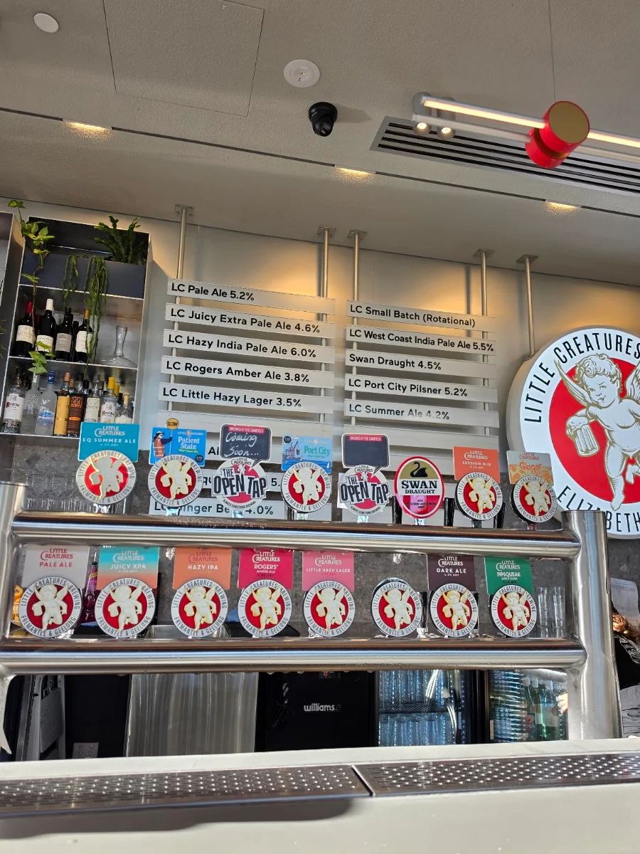 Menu, Little Creatures Elizabeth Quay