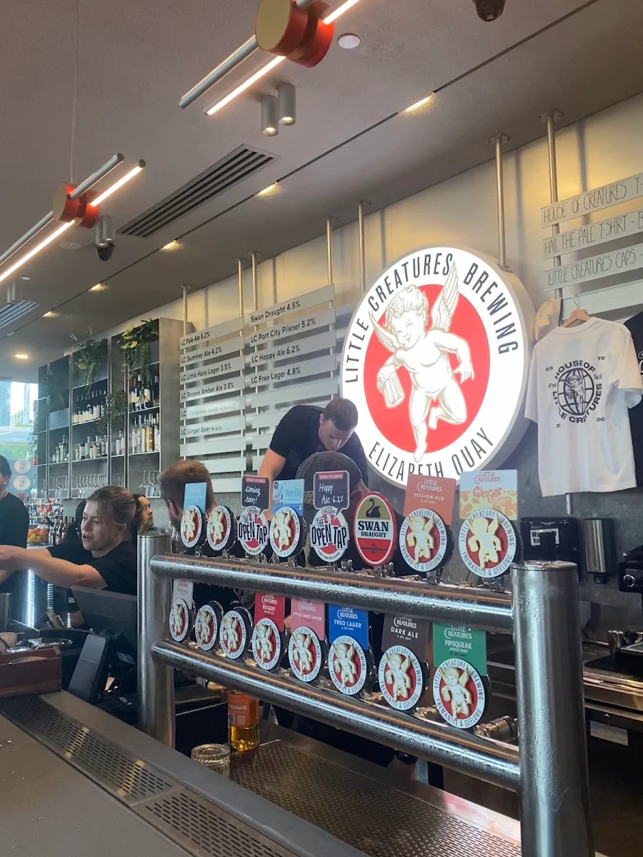 Menu, Little Creatures Elizabeth Quay